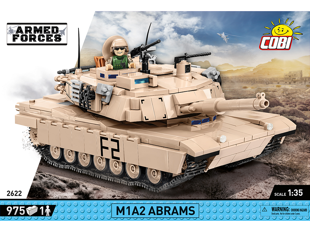 COBI - Konstruktorius M1A2 Abrams, 1/35, 2622 COBI - Konstruktorius M1A2 Abrams, 1/35, 2622