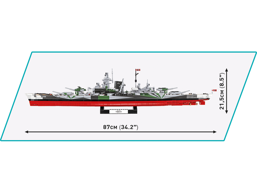 COBI - Конструктор Battleship Tirpitz, 1/300, 4839 10 COBI - Конструктор Battleship Tirpitz, 1/300, 4839 10