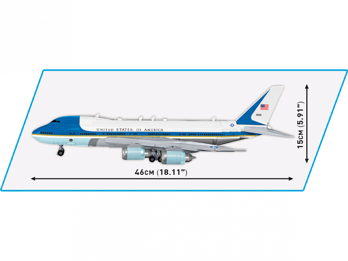 COBI - Konstruktors Boeing 747 Air Force One, 1/144, 26610 7 COBI - Konstruktors Boeing 747 Air Force One, 1/144, 26610 7