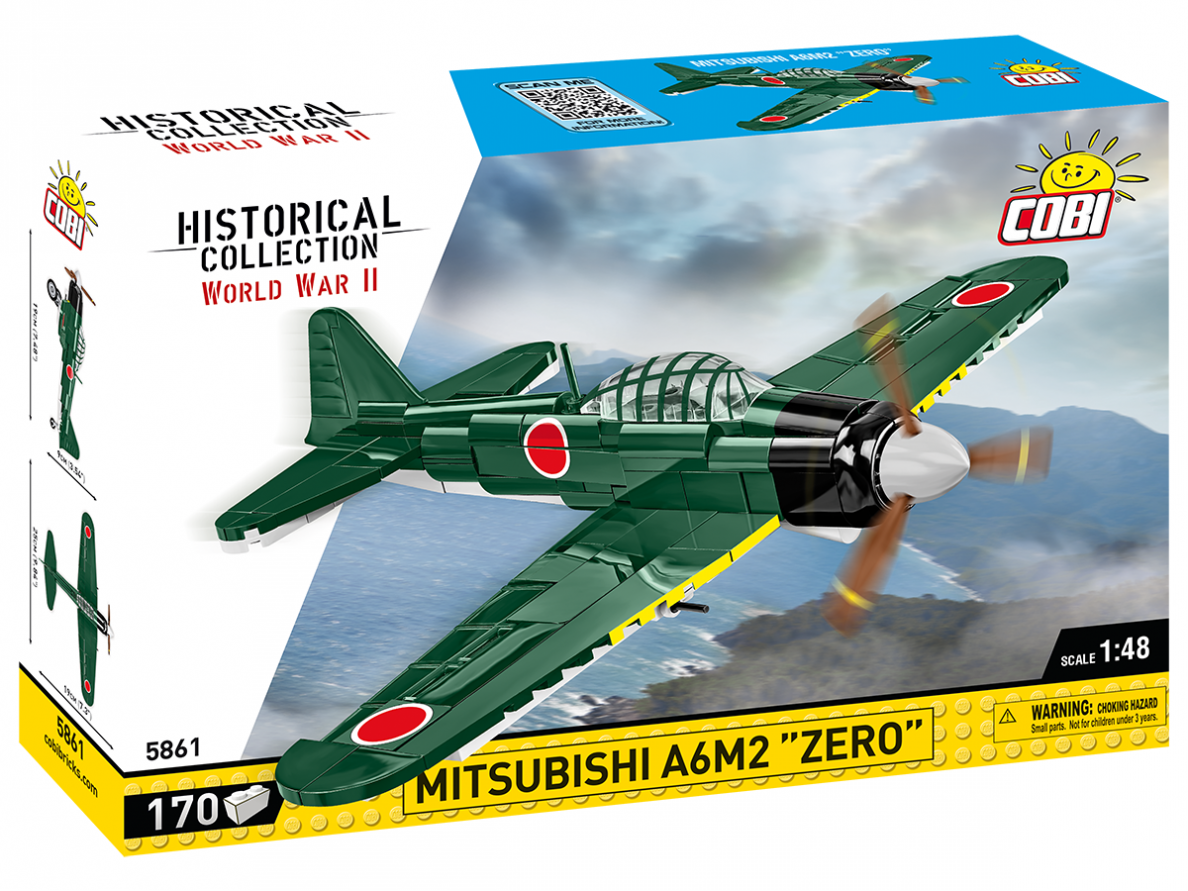 COBI - Constructor Mitsubishi A6M2 "Zero", 1/48, 5861 COBI - Constructor Mitsubishi A6M2 "Zero", 1/48, 5861