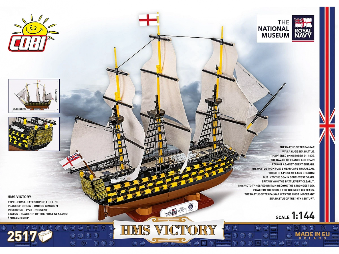 COBI - Konstruktorius H.M.S. Victory, 1/144, 20096 1 COBI - Konstruktorius H.M.S. Victory, 1/144, 20096 1
