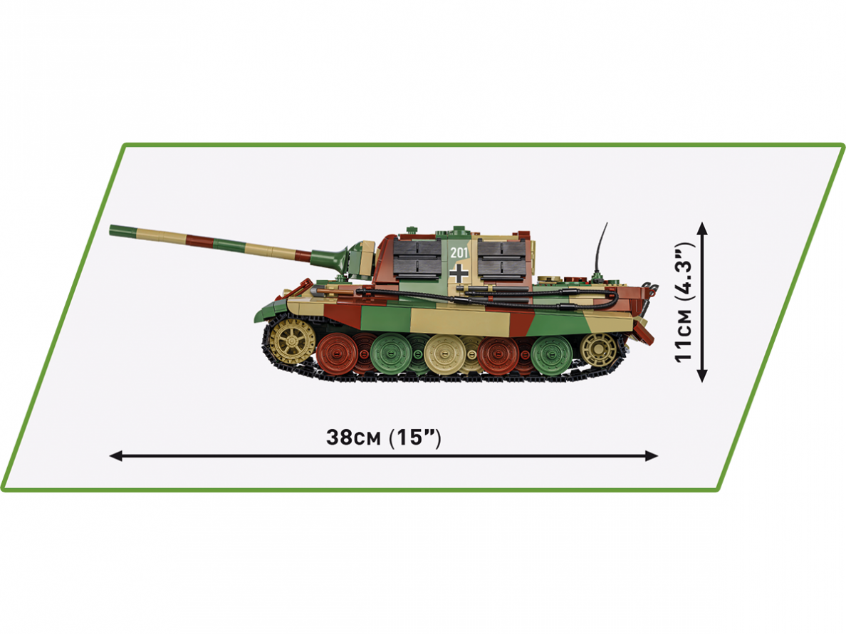 COBI - Konstruktors Sd.Kfz. 186 - Jagdtiger, 1/28, 2580 11 COBI - Konstruktors Sd.Kfz. 186 - Jagdtiger, 1/28, 2580 11