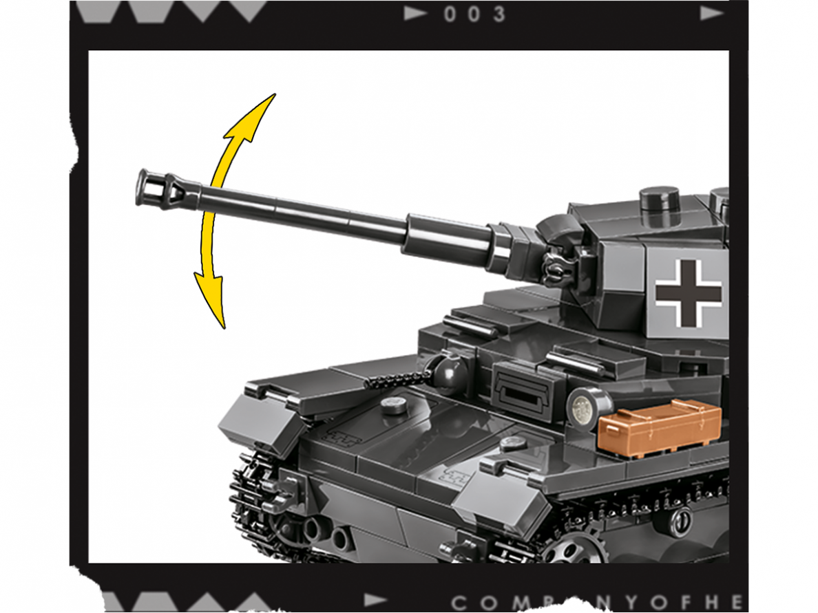 COBI - Конструктор Panzer IV Ausf. G Company of Heroes 3, 1/35, 3045 4 COBI - Конструктор Panzer IV Ausf. G Company of Heroes 3, 1/35, 3045 4