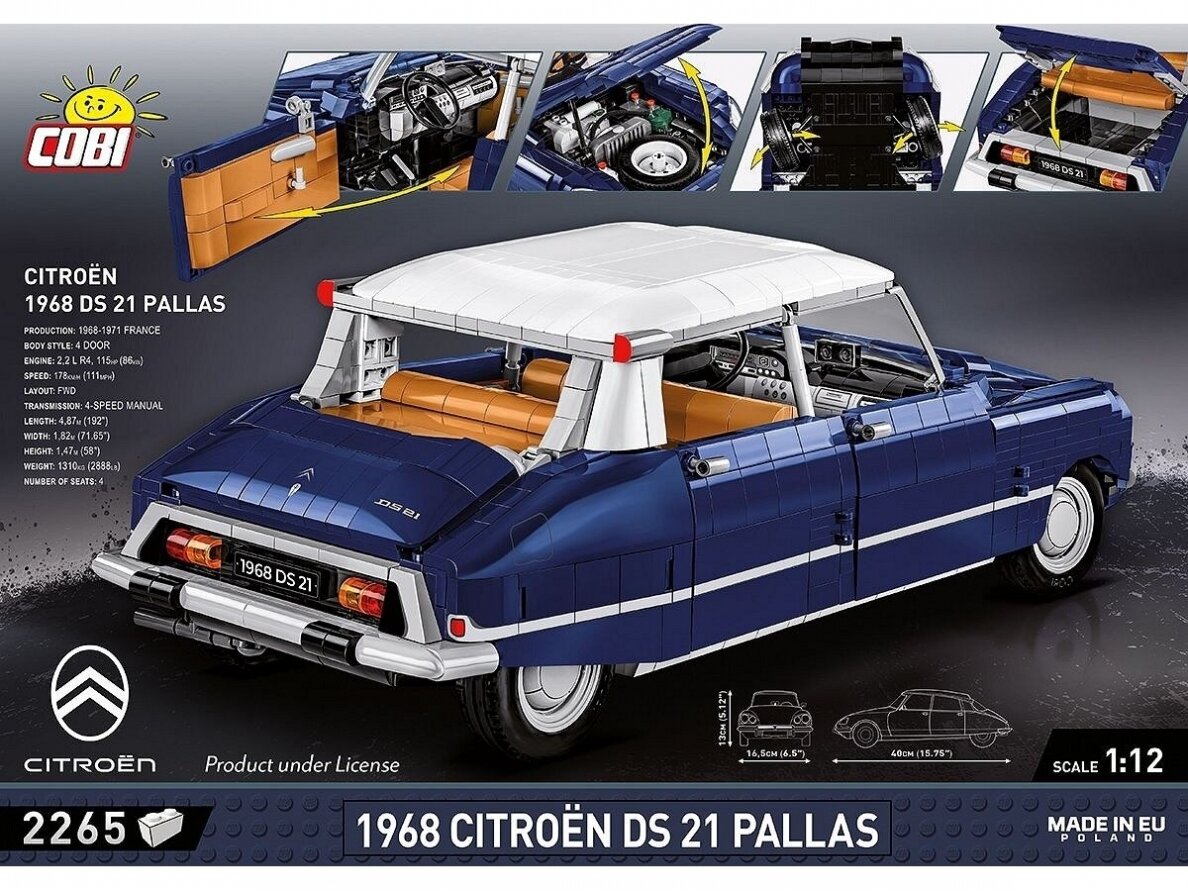 COBI - Constructor Citroen DS 21 Pallas 1968, 1/12, 24348 1