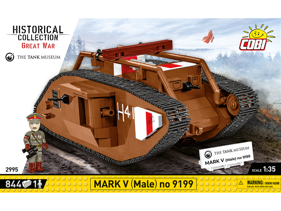 COBI - Konstruktors Mark V (Male) no 9199, 1/35, 2995 COBI - Konstruktors Mark V (Male) no 9199, 1/35, 2995