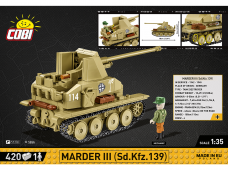 COBI - Konstruktorius Marder III Sd.Kfz.139 Company of Heroes 3, 1/35, 3050