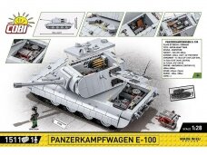 COBI - Konstruktorius Panzerkampfwagen E-100, 1/28, 2572