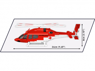 COBI - Konstruktors Bell 429 Air Ambulance, 1/48, 26629 6 COBI - Konstruktors Bell 429 Air Ambulance, 1/48, 26629 6