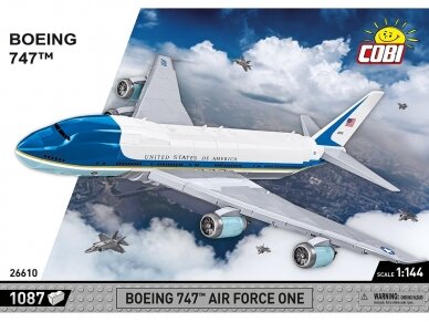 COBI - Konstruktors Boeing 747 Air Force One, 1/144, 26610 COBI - Konstruktors Boeing 747 Air Force One, 1/144, 26610
