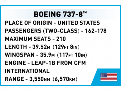 COBI - Konstruktorius Boeing 737-8, 1/110, 26608 9