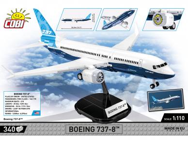 COBI - Konstruktorius Boeing 737-8, 1/110, 26608 1