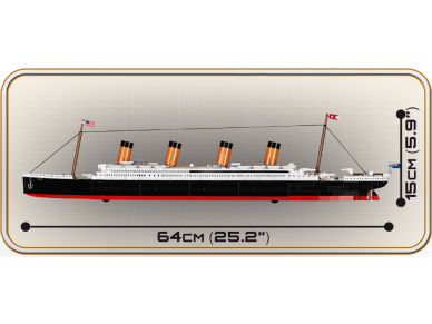 COBI - Konstruktorius RMS Titanic, 1/450, 1929 6