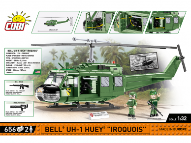 COBI - Конструктор Bell UH-1 Huey Iroquois, 1/32, 2423 1