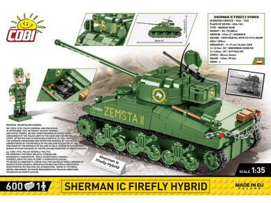COBI - Constructor Sherman IC Firefly Hybrid, 1/35, 2276 1