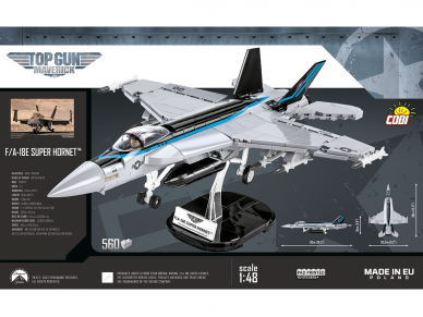 COBI - Конструктор F/A-18E Super Hornet™, 1/48, 5805A 1 COBI - Конструктор F/A-18E Super Hornet™, 1/48, 5805A 1