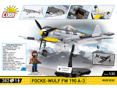 COBI - Plastkonstruktorid Focke-Wulf FW 190-A3, 1/32, 5741 1