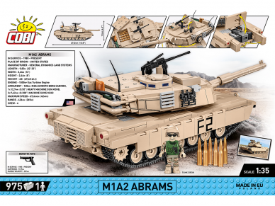 COBI - Konstruktorius M1A2 Abrams, 1/35, 2622 1