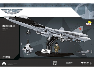 COBI - Konstruktorius SU-57 Felon Enemy Strike Jet, 1/48, 5921 1