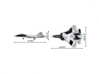 COBI - Plastkonstruktorid SU-57 Felon Enemy Strike Jet, 1/48, 5921 10 COBI - Plastkonstruktorid SU-57 Felon Enemy Strike Jet, 1/48, 5921 10
