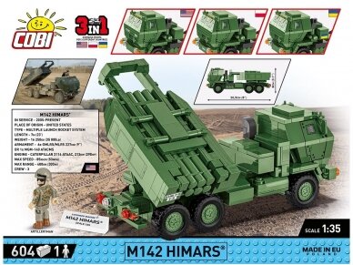 COBI - Konstruktors M142 Himars, 1/35, 2626 1 COBI - Konstruktors M142 Himars, 1/35, 2626 1