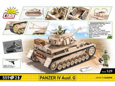COBI - Konstruktors Panzer IV Ausf.G, 1/29, 2546 1