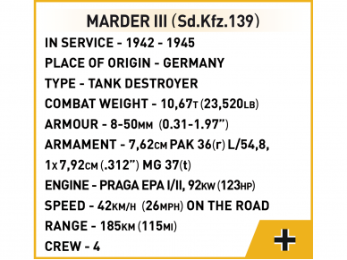 COBI - Konstruktors Marder III Sd.Kfz.139 Company of Heroes 3, 1/35, 3050 9