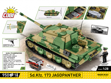 COBI - Constructor Sd.Kfz.173 Jagdpanther, 1/28, 2574 1 COBI - Constructor Sd.Kfz.173 Jagdpanther, 1/28, 2574 1