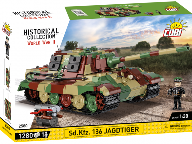 COBI - Konstruktors Sd.Kfz. 186 - Jagdtiger, 1/28, 2580 COBI - Konstruktors Sd.Kfz. 186 - Jagdtiger, 1/28, 2580