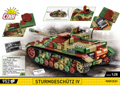 COBI - Konstruktors Sturmgeschütz IV Sd.Kfz.167, 1/28, 2576 1