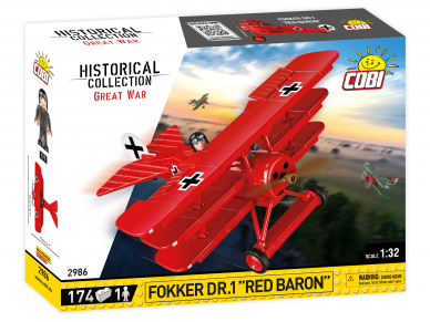 COBI - Konstruktorius Fokker Dr.1 Red Baron, 1/32, 2986