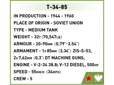 COBI - Konstruktorius T-34/85, 2542 8