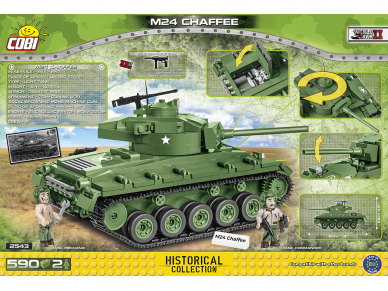 COBI - Konstruktorius M24 Chaffee, 2543 1