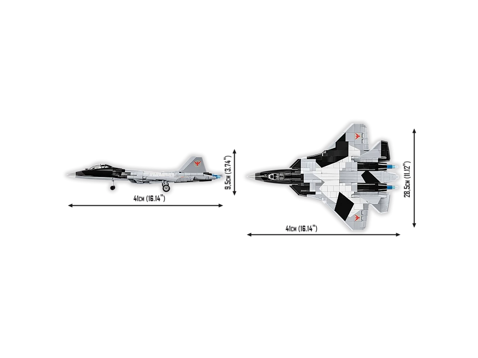 COBI - Konstruktors SU-57 Felon Enemy Strike Jet, 1/48, 5921 10 COBI - Konstruktors SU-57 Felon Enemy Strike Jet, 1/48, 5921 10