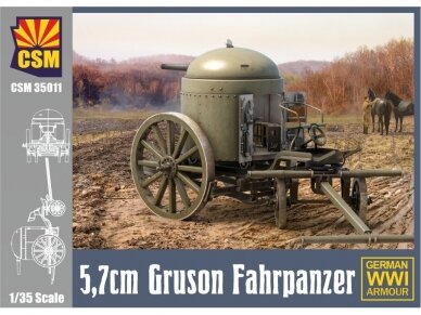 CSM - 5,7cm Gruson Fahrpanzer, 1/35, 35011