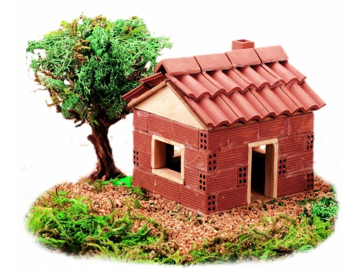 CUIT - Ceramic Building Model kit - Mountain House, 1/60, 3.402 CUIT - Ceramic Building Model kit - Mountain House, 1/60, 3.402
