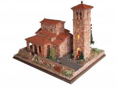 CUIT - Комплект cборная керамическая модель здания - Церковь Санта-Мария-де-Лебеня (Navarra, Spain), 1/87, 3.626 2