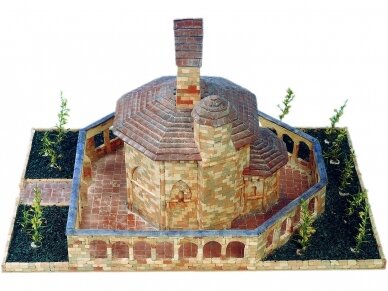 CUIT - Surenkamas Keraminio pastato modelis - Santa Maria de Eunate bažnyčia (Navarra Spain), 1/80, 3.622 3