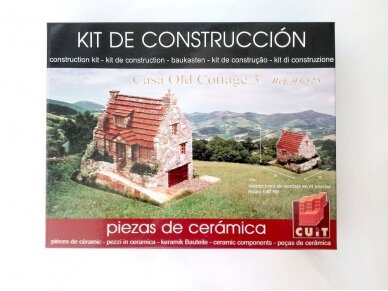 CUIT - Комплект cборная керамическая модель здания - Дом Старый Коттедж, 1/87, 3.525