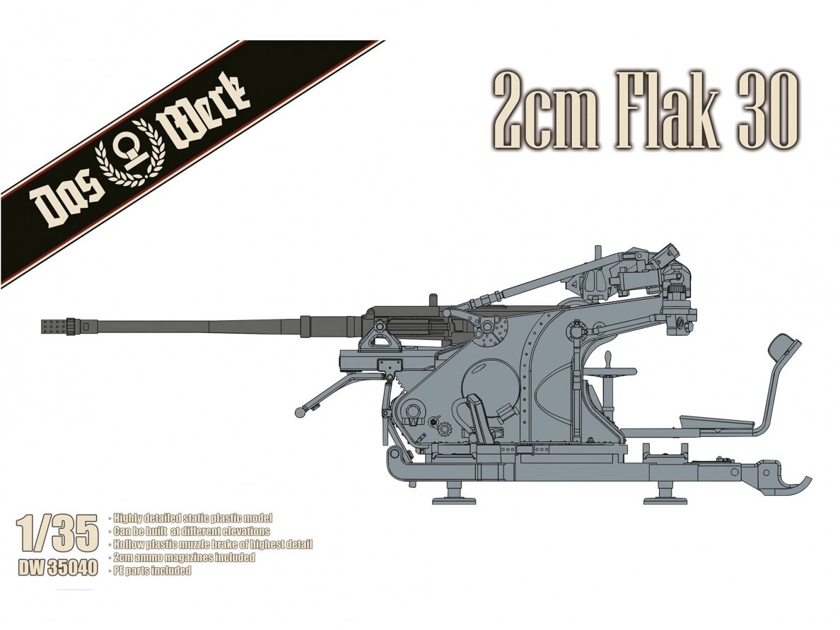 Das Werk - 2cm Flak 30, 1/35, 35040 Das Werk - 2cm Flak 30, 1/35, 35040