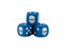 Dice Cube, BLUE (stalo žaidimų kauliukai, mėlyni), 65-36