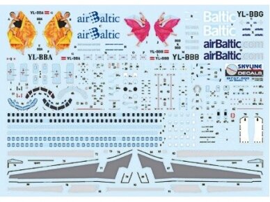 Daco - Boeing 737-500 Plastic Kit Air Baltic, 1/144, SKY144-05B 2