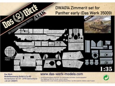 Das Werk - Zimmerit Set for Panther early (Das Werk 35009), 1/35, 014