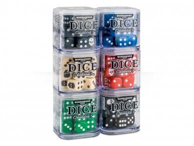 Dice Cube, RED (stalo žaidimų kauliukai, rauduoni), 65-36 3