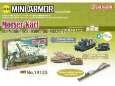Dragon - Morser Karl mit Munitionsschlepper auf Panzer IV, 1/144, 14135