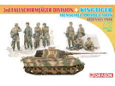 Dragon - 3rd Fallschirmjäger Division + King Tiger Henschel Production Ardennes 1944, 1/72, 7400