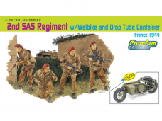 Dragon - 2nd SAS Regiment w/ Welbike and Drop Tube Container France 1944, 1/35, 6586