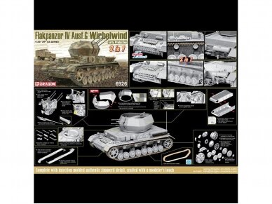 Dragon - Flakpanzer IV Ausf.G Wirbelwind Early Production, 1/35, 6926 1