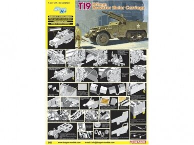 Dragon - T19 - 105mm Howitzer Motor Carriage, 1/35, 6496 1