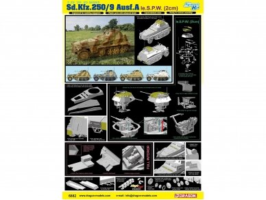 Dragon - Sd.Kfz.250/9 Ausf.A le.S.P.W (2cm) Full Interior, 1/35, 6882 3