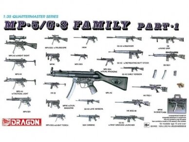Dragon - MP-5/G-3 Family Part 1, 1/35, 3803 Dragon - MP-5/G-3 Family Part 1, 1/35, 3803
